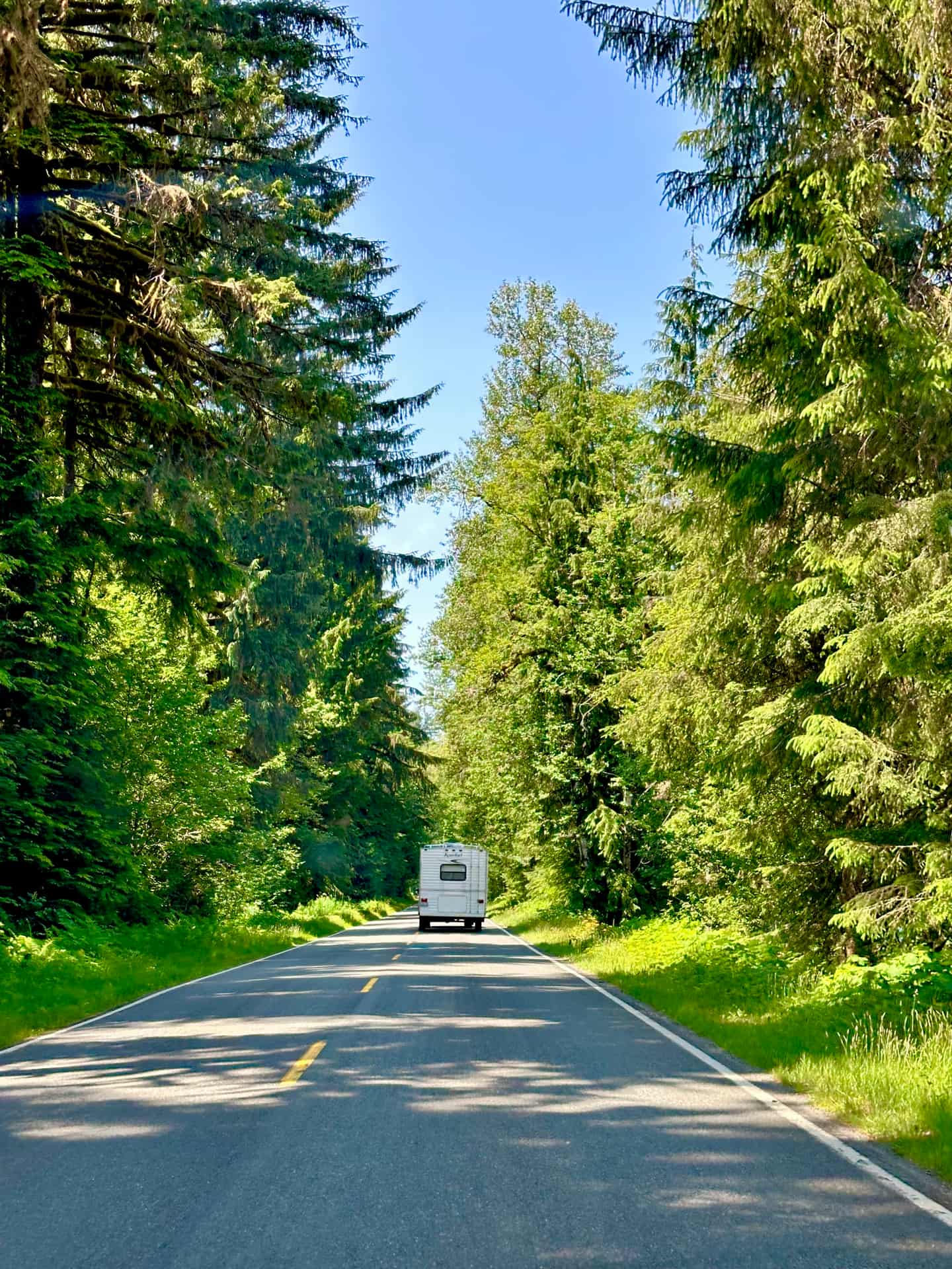Trailer on the road